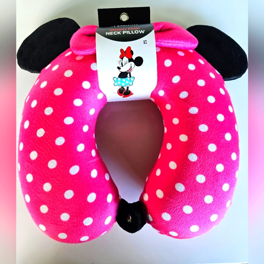 Minnie Mouse Neck Pillow - Memory Foam
